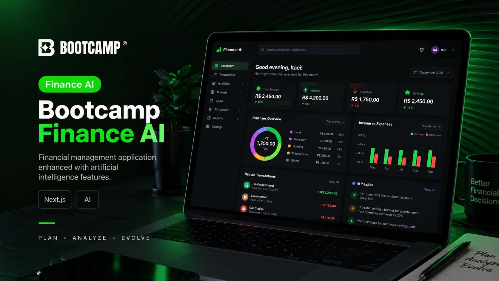 Finance AI financial management application